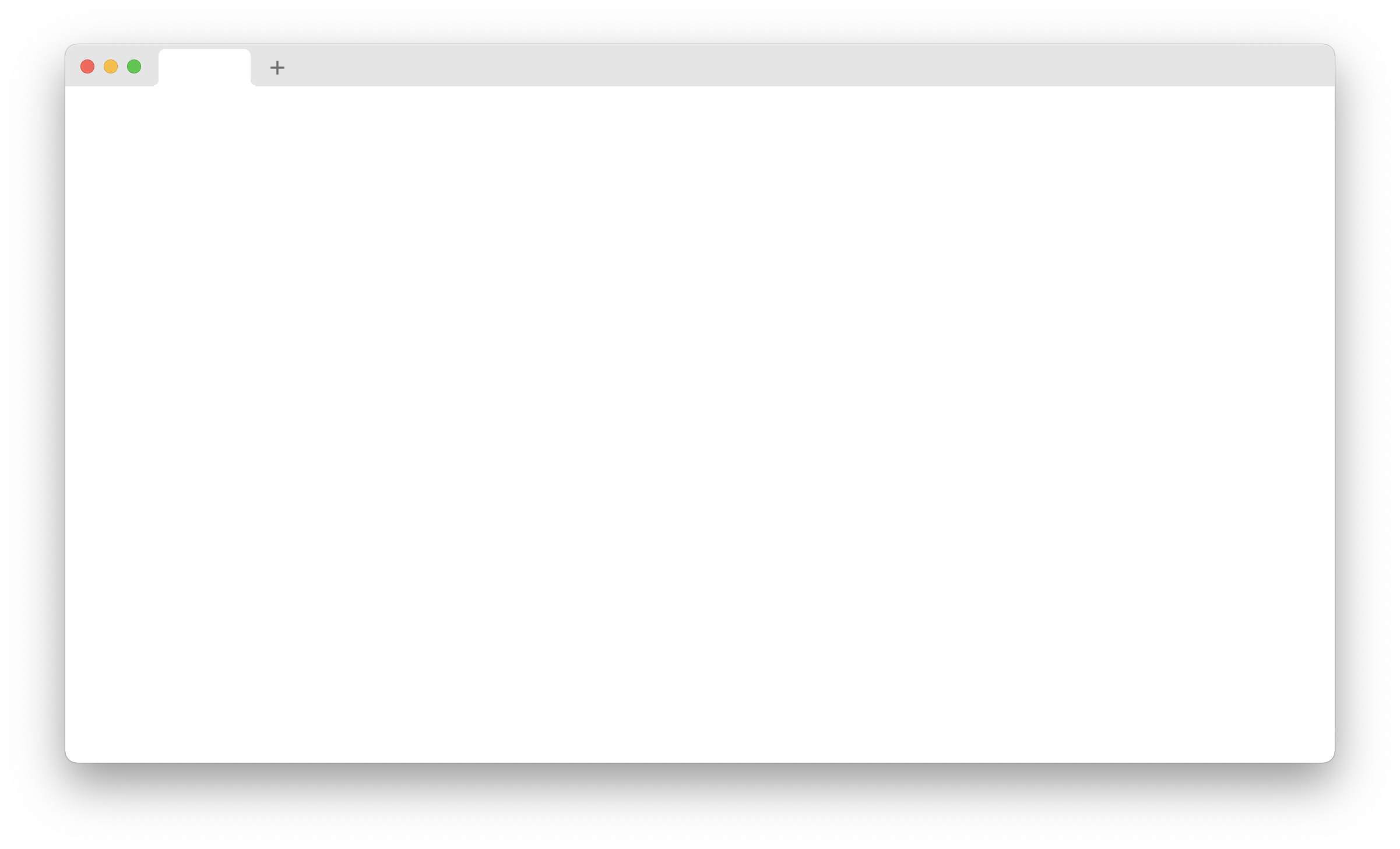 A screenshot of a dead Mattermost client. It's an electron desktop app but all it is rendering is a single tab and the rest of the screen is blank. There are no loading indicators at all.